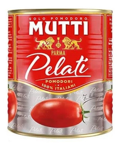 Mutti Pelati Tomates Perita Pelados 2500g Importado Italia