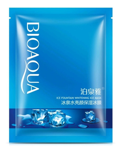 10 Mascarilla Hielo Ice Mask Bioaqua Antiedad Aclara Hidrata