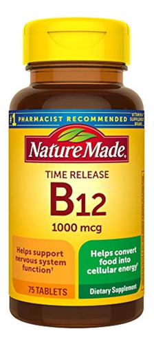 Nature Made Vitamin B12 1000 Mcg Tabletas De Liberación Prol