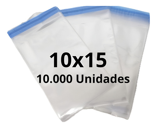 Saco Transparente Saquinho Adesivado 10x15 C/ 10000 Unidades