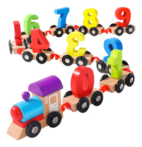 Juego De Tren De Números Magnéticos, Juguetes Educativos