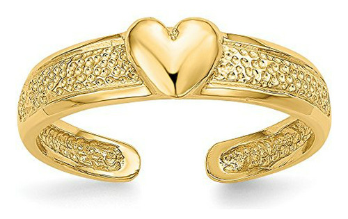 Anillo Para Pie - Anillo Para Pie - 14k Yellow Gold Heart T