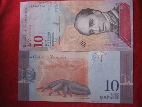 Venezuela 10 Bolívares Soberanos 15 Enero 2018