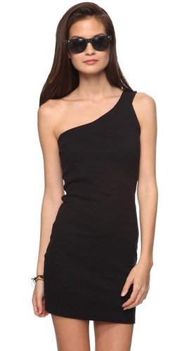 Vestido Forever 21 Talla Chica Negro Asimetrico Bandage Moda