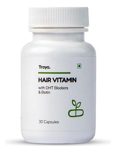 Cápsulas Vitaminas Para Cabello Con Biotina Bloqueador Dht