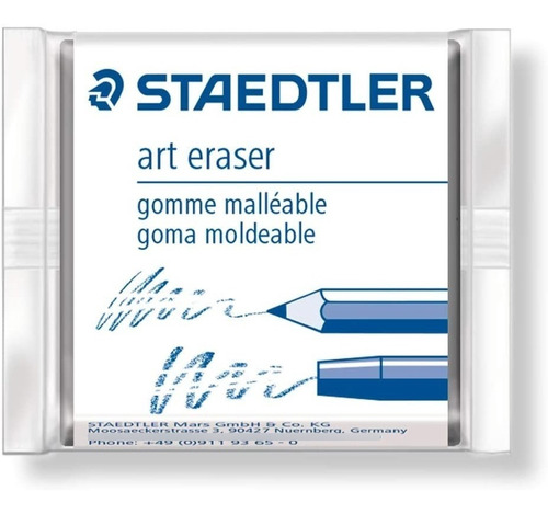 Kit 4 Borrachas Staedtler Art Eraser Limpa Tipos