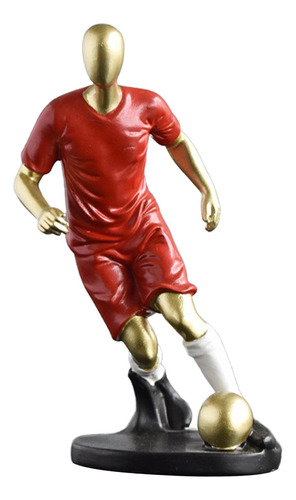 Estatua De Jugador De Fútbol, Colección De 8x5,5x12,5 Cm