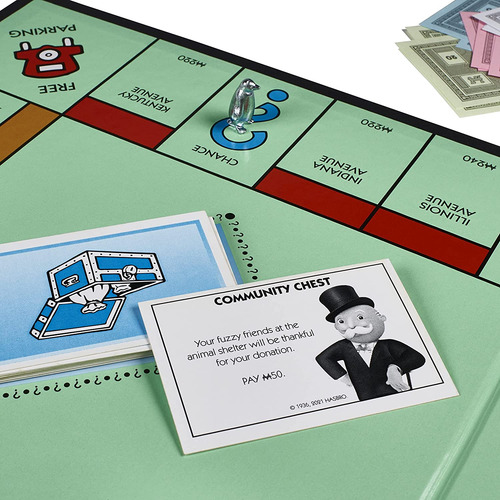 Juego Monopoly, Juego De Mesa Familiar Para 2 A 6 Jugadores,