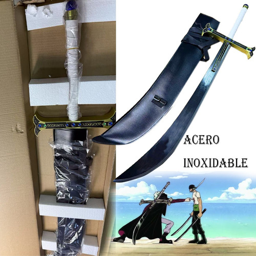 Espada Yoru De Dracule Mihawk - Réplica De Acero Decorativo