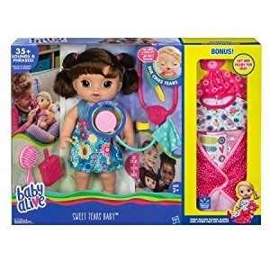 Boneca Baby Alive Doces Lágrimas Morena Hasbro+kit Especial