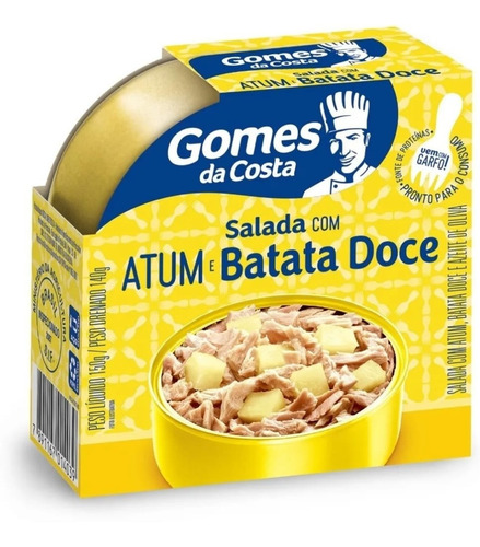 02 Salada C/ Atum, Batata Doce E Azeite Gomes Da Costa 150g