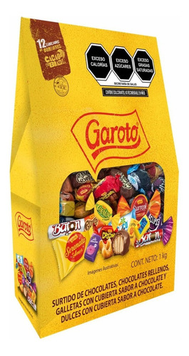 Chocolates Garoto Surtidos Brasil 1 Kg