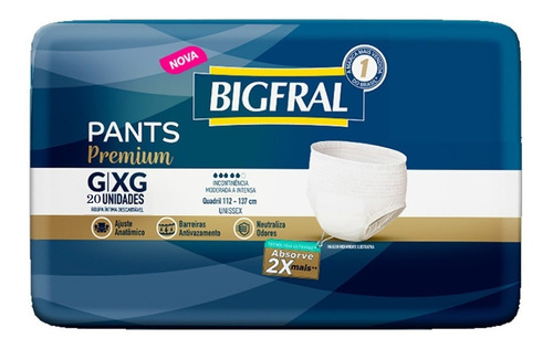 Pañales para adultos Bigfral Descartável Pants Premium x 20 u