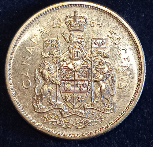 Monedas Canada 50 Cent 1961/1967 Correlat. 7 Uni. Plata 