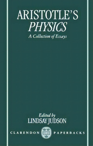 Aristotle's Physics, De Lindsay Judson. Editorial Oxford University Press, Tapa Blanda En Inglés
