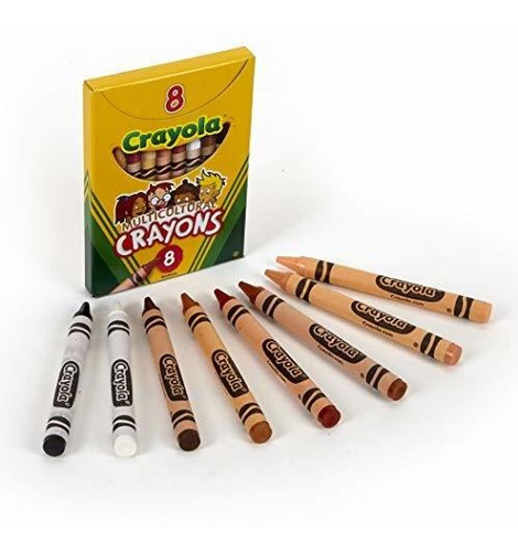 Crayola Multicultural Crayons (pacote De 8 Lápis De Cor)