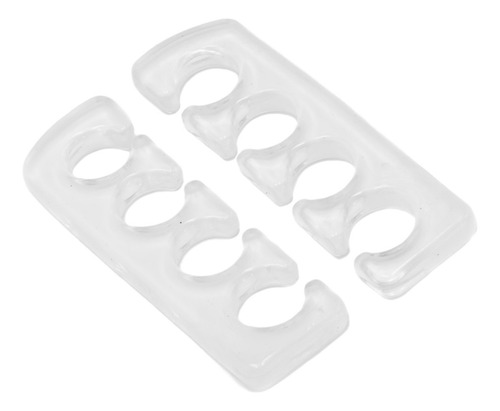 Separador De Dedos De Pies Silicon 1 Par Para Pedicure Color Al Azar