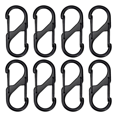 Double Aluminum Carabiner With Keychain And High Strength