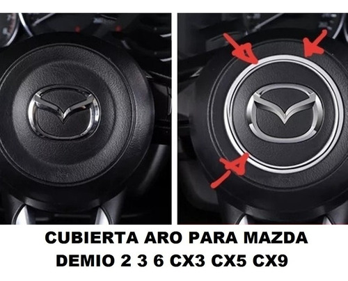 Accesorios Mazda 3 Cubierta Cromada Timon Forma De Aro