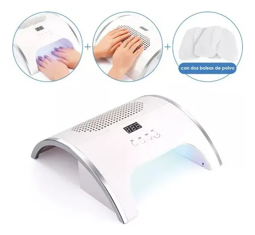 Lámpara De Uñas Uv Led Con Extractor De Polvo 88w