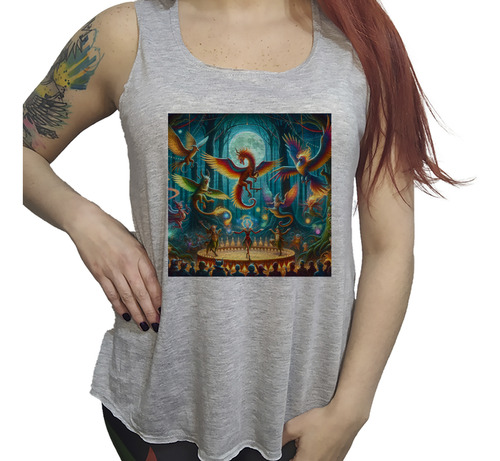 Musculosa Ac Dama Circo Mitico Bosque Encantado Fabula