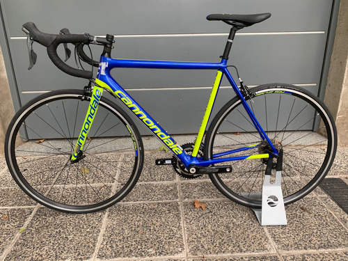 Bicicleta Cannondale Ruta Superstix Evo Full Carbono Y 54 Amarillo Y Azul 54 Cm (Usado)