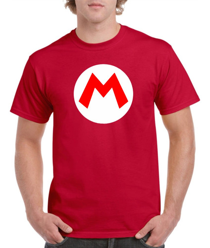 Playera De Mario Bros Logo M Super Nintendo