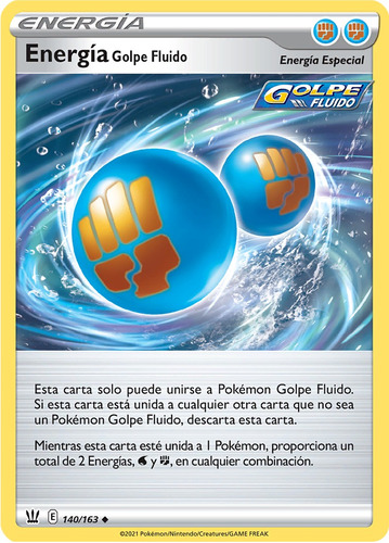 Cartas Pokemon Rapid Strike Energy 140/163 Español Bst