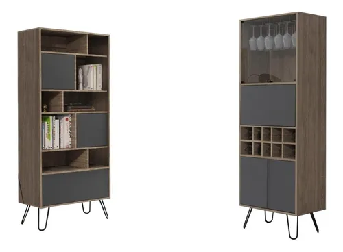 Biblioteca + Bar Alto Vassel - Miel / Plomo