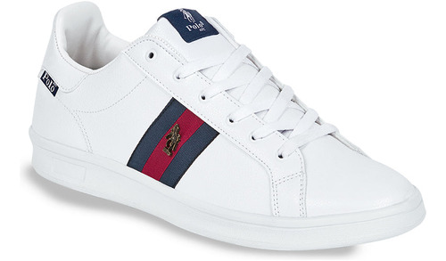 Sneaker Primaria In62832 Punta Cerrada Redonda Logo Rayas