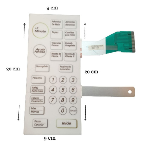Membrana Microondas Samsung Mw6574sam-mw6574w/g