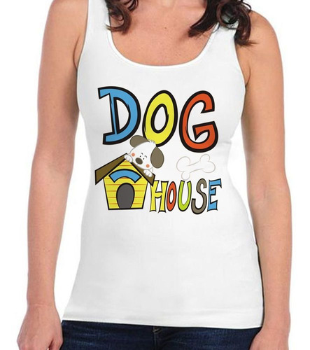 Musculosa Dog House Bone Casa De Perro