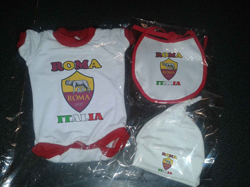 Set Bebe Body + Extras Futbol Italia  Roma