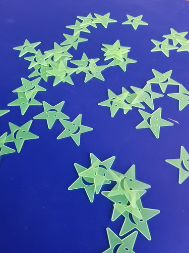 120 Estrellas Fluorescentes Para Techo 4x4cms