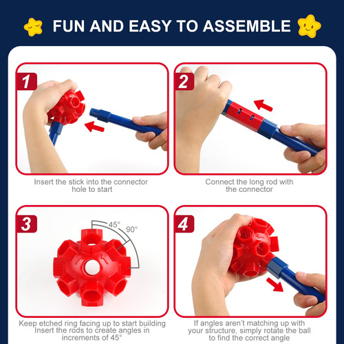 Construcción De Fortalezas Para Niños 180 Pcs Juego Creativo