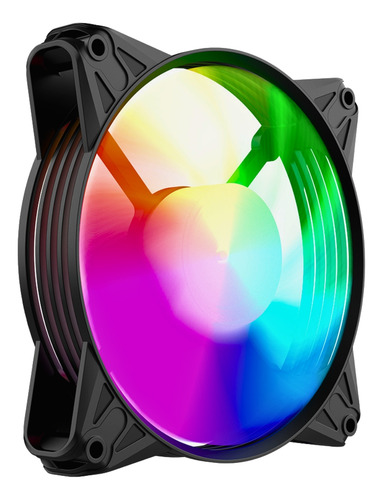 Ventoinha Cooler 3 Fan, Controladora, 120mm, Led Rgb, Preto