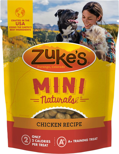 Zukes Mini Naturals Soft And Chewy Dog Treats For Training