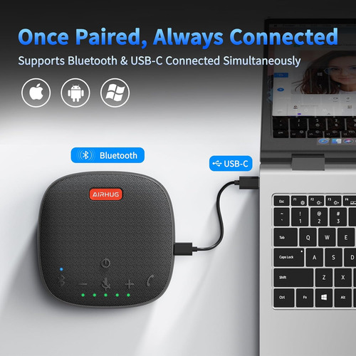 Altavoz Y Microfono De Conferencia Airhug, Bluetooth Spea...