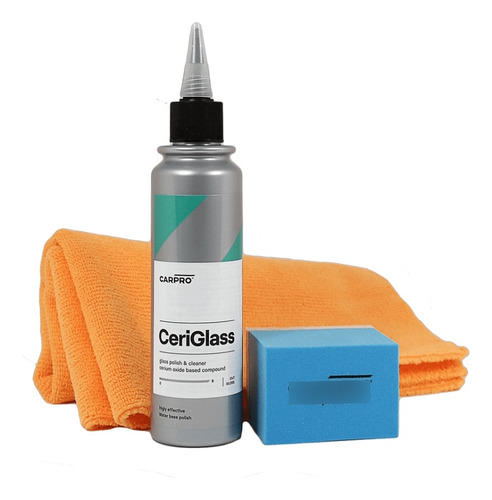 Carpro Ceriglass Kit Pulimento Para Pulir Cristal 150 Ml