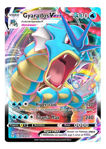 Carta Pokémon Gyarados Vmax Céus Em Evolução Original