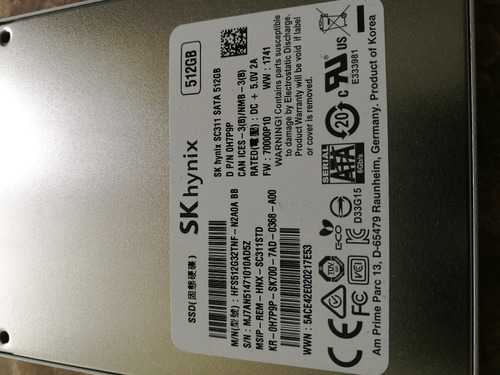 Disco Duro Sk Hynix 512gb Ssd Sata High Performance