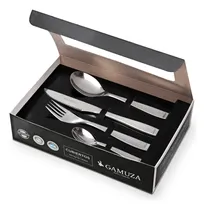 Comprar Set De Cubiertos 24 Piezas Gamuza Ejecutivo Acero Inoxidable