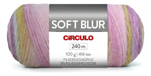 Lã Soft Blur Circulo 100 Gr Cor 9376