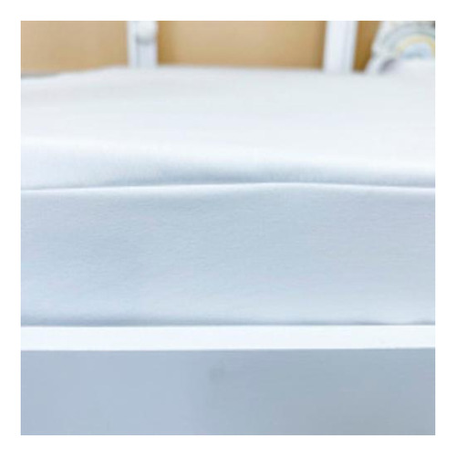 Protetor De Colchão Mini Cama Impermeável Com Elástico - Bra Cor Branco Tamanho Do Colchão Solteiro