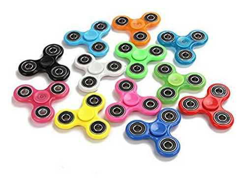 Fidget Hand Spinners 25 Pc Color Bundle Bulk Edc Tri-spinner
