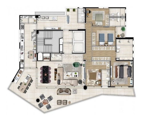 Imagem 10 de 15 de Apto Alto Padrão 265 M² - 4 Suítes - Ed. H300 - Santana - Apartamento A Venda No Bairro Santana - São Paulo, Sp - Sc01350