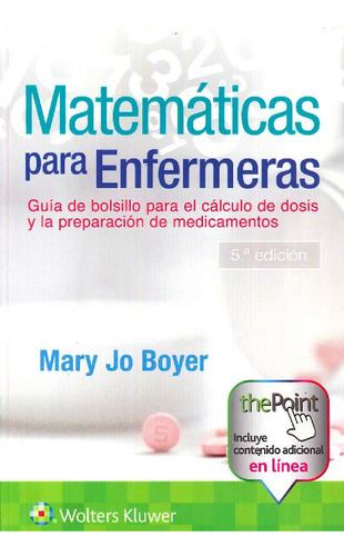 Libro Matemáticas Para Enfermeras De Mary Jo Boyer