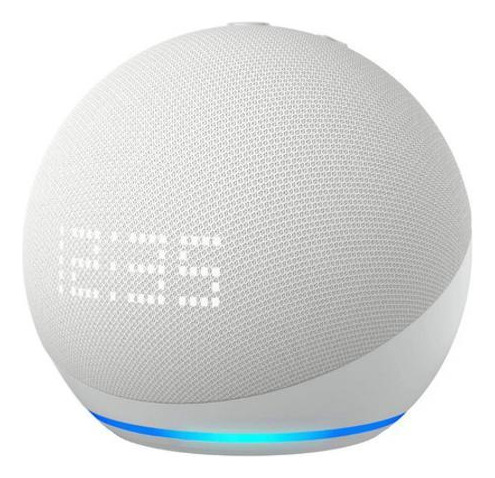 Echo Dot 5 Geração Relógio E Alexa Smart Speaker Branca