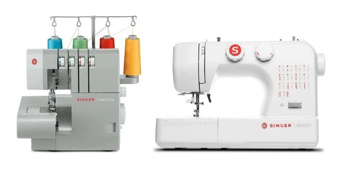 Combo Maquina De Coser Singer 14hd854 + Singer Sm024