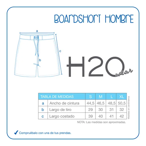 Traje De Baño Hombre Short Arizona H2o Wear